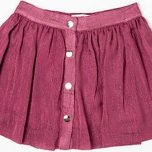 Sukně dívčí skládaná, Minoti, ROSEWOOD 4, červená – 98/104 | 3/4let