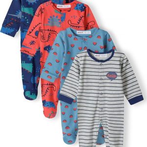 Overal kojenecký 4pack, Minoti, 15mbaby 3b, kluk – 68/74 | 6-9m