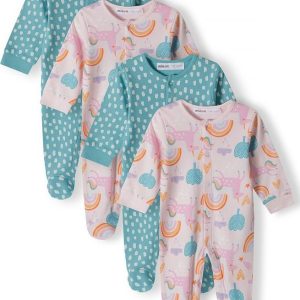 Overal kojenecký 4pack, Minoti, 16mbaby 2, holka – 80/86 | 12-18m