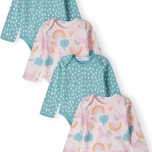 Body kojenecké 4pack, Minoti, 16mbaby 8, holka – 80/86 | 12-18m