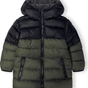 Bunda zimní chlapecká Puffa s chlupatou podšívkou, Minoti, 15coat 25, khaki – 158/164 | 13/14let