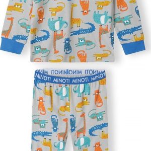 Pyžamo chlapecké, Minoti, 15pj 4, šedá – 98/104 | 3/4let