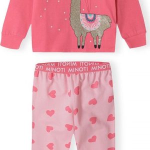 Pyžamo dívčí, Minoti, 16pj 3, růžová – 98/104 | 3/4let