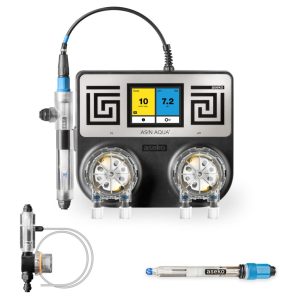 Aseko Asin Aqua Dose – dávkovácí automat pH + Oxy (bezchlorová chemie)