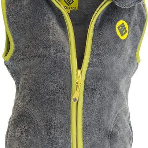 vesta dětská chlupatá se stojáčkem, Pidilidi, PD1140-09, šedá – 98 | 3roky