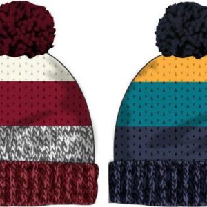 Čepice chlapecká pletená s bambulí (1, Minoti, YBHT 02, červená