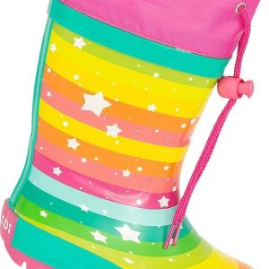 dívčí holínky gumové – potisk rainbow, Pidilidi, PL0051-01, holka – 35