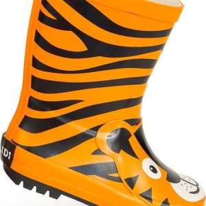 dětské holínky gumové – potisk tygr, Pidilidi, PL0043-17, oranžová – 35