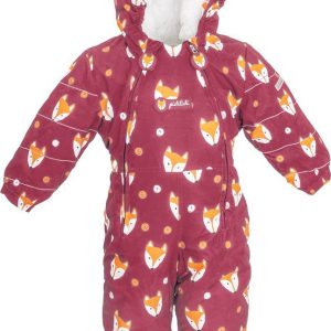 overal zimní dívčí s kožíškem, Pidilidi, PD1142-16, vínová – 98 | 3roky
