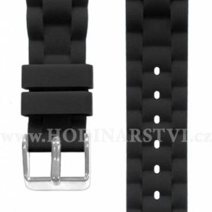 Silikonový černý řemínek k dětským hodinkám CLOCKODILE CSB0040