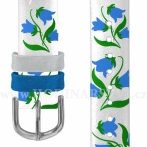 Stříbrný řemínek s modrými vílami k dětským hodinkám CLOCKODILE CSG5083