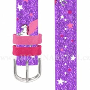 Fialový řemínek s jednorožcem k dětským hodinkám CLOCKODILE CSG5102