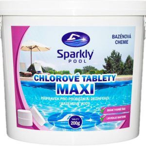 SparklyPool Sparkly POOL Chlorové tablety pomalurozpustné MAXI 5 kg