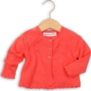 Svetr dívčí celopropínací, Minoti, PARIS 2, červená – 86/92 | 18-24m