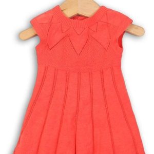 Šaty dívčí úpletové, Minoti, PARIS 5, červená – 86/92 | 18-24m