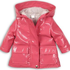 Kabát dívčí nepromokavý do deště, Minoti, PARIS 7, růžová – 86/92 | 18-24m