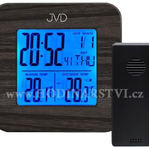 Budík s vnitřní a venkovní teplotou JVD SB2002.2