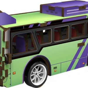 3D puzzle dřevěné – Autobus 14 cm, Wiky kreativita, W035430