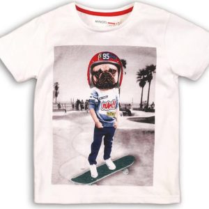 Tričko chlapecké s krátkým rukávem, Minoti, COMIC 3, bílá – 80/86 | 12-18m