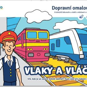 Vlaky a vláčky – Dopravní omalovánky A5, Imagu, W037126