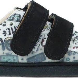 Barefoot dětské tenisky Pegres, BF57U, Gaming černá – 32