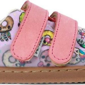Barefoot dětské tenisky Pegres, BF57U, Donat růžová – 32