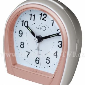 Budík Quartz JVD bílo-rosé SRP812.10