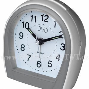 Budík Quartz JVD šedo-stříbrný SRP812.9