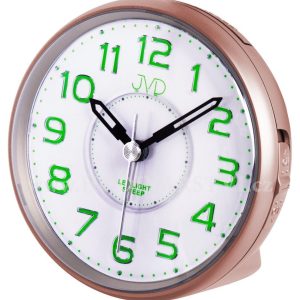 Budík JVD rose gold s LED podsvícením SRP869.5