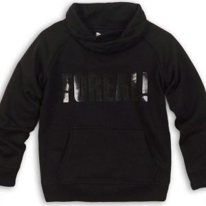 Mikina chlapecká s kapucí, Minoti, LUXE 9, černá – 98/104 | 3/4let