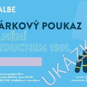 Plnění Vzduchem 150l Forma Poukazu: Digitální