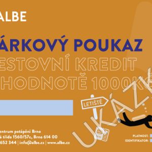 Cestovní Kredit 1000kč Forma Poukazu: Digitální