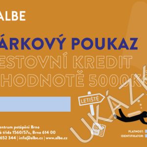 Cestovní Kredit 5000kč Forma Poukazu: Digitální