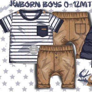 Chlapecký set, košile a kalhoty, Minoti, TIDE 1, kluk – 86/92 | 18-24m