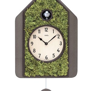 AMS 7497 – Kukačkové hodiny s kyvadlem a přírodním mechem