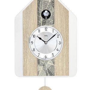 AMS 7499 – Moderní kukačkové hodiny s doplňky z dubu sonoma