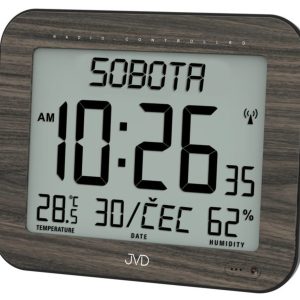 JVD DH9363.2 – Rádiem řízené stále podsvícené hodiny se zobrazením dne a měsíce v češtině