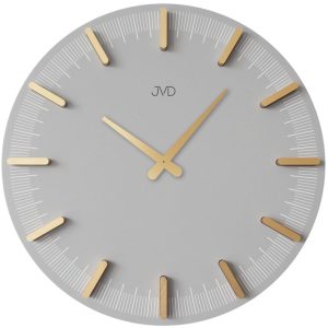 JVD HC401.2 – hodiny v šedo zlatém odstínu o průměru 40 cm