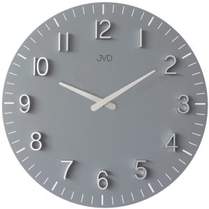 JVD HC404.3 – 40 cm hodiny v šedo stříbrném odstínu