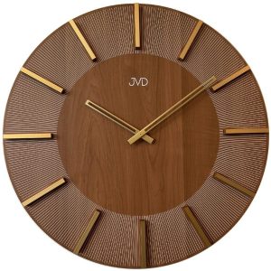 JVD HC502.2 – hodiny v klasickém ořechovém odstínu se zlatými doplňky