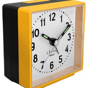 LAVVU LAS3015 – Žlutý budík SWEEP s plynulým chodem – 3 ROKY ZÁRUKA!