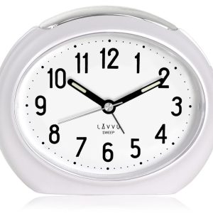 Lavvu LAS3050 – LAVVU Bílý budík SWEEP s plynulým chodem – 3 ROKY ZÁRUKA!
