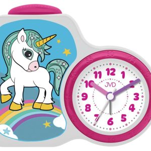 JVD SRP163.2 – dětský budík s jednorožcem