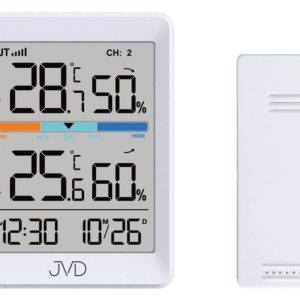 JVD T3340.2 – Moderní teploměr s měřením vnitřní a venkovní teploty
