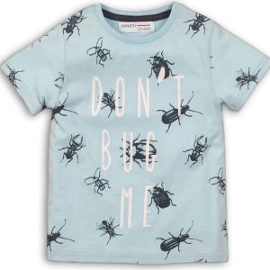 Tričko chlapecké s krátkým rukávem, Minoti, BUGS 3, modrá – 68/80 | 6-12m