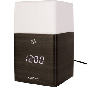 Designový digitální budík/hodiny s LED osvětlením KA5798BK Karlsson 16cm