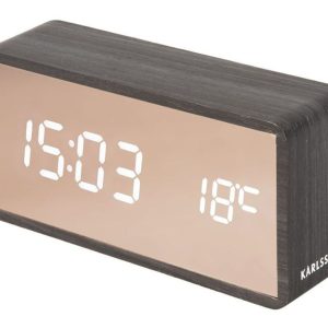 Designové LED hodiny – budík KA5878BK Karlsson 15cm
