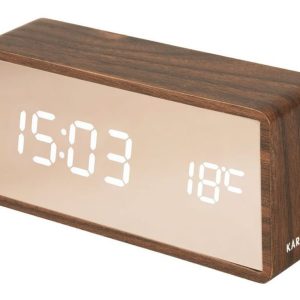 Designové LED hodiny – budík KA5878DW Karlsson 15cm