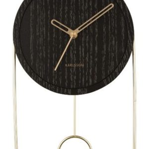 Designové kyvadlové nástěnné hodiny KA5892BK Karlsson 46cm