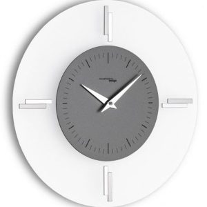 Designové nástěnné hodiny I060MAT smoke grey IncantesimoDesign 35cm